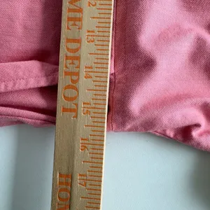 Madewell Button Front Jumpsuit Womens 4 Pink Herringbone Short Sleeve‎ Wide Leg thumbnail 7