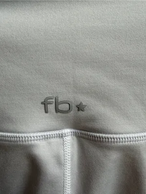 Frankie’s Bikinis Active Zippy High Waist Flare Legging Icy Grey Size Small NWOT thumbnail 6