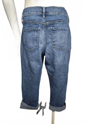 NYDJ Dayla Wide Cuff Capri Heyburn Wash Jeans Size 4 with Lift Tuck Technology thumbnail 4