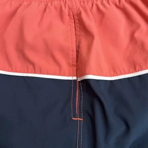 Abercrombie and Fitch Men’s swim suit navy and coral 5 inch looks new thumbnail 5