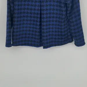Lulu B Women's Blue Black Houndstooth Jacket Size Small Long Sleeve Button Front thumbnail 11