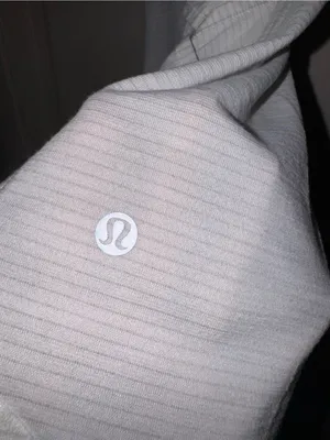 lululemon athletica White Ribbed Ruffle Side Tank thumbnail 3