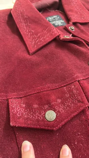 Agapo maroon leather vest thumbnail 7