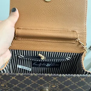 Beverly Hills Polo Club Purse Brown and Gold Small thumbnail 4