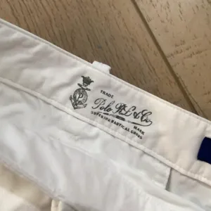 Polo Ralph Lauren Shorts Womens 14 White Chino Twill Cotton Nautical Logo Summer thumbnail 2