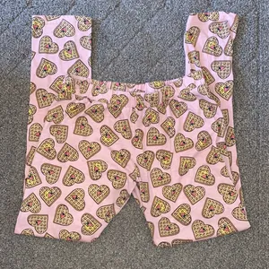 Joe Boxer Will Wake For Waffles Pink and Gold Glitter Pajama Set thumbnail 5