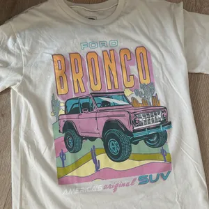 Ford White Graphic Tee with Pink and Blue Design thumbnail 2