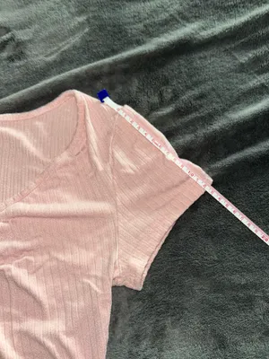 Zaful Blush Pink Ribbed Crop Top With Silver Hoop thumbnail 5