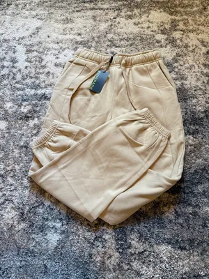 Beige Women's Drawstring Jogger Pants Tan thumbnail 2