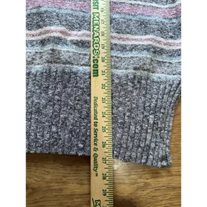 Eddie Bauer‎ Women Size XL Knit Sweater Neck Knit Striped Stretch Cotton Blend thumbnail 4