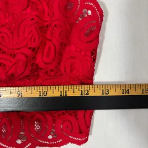 Victoria's Secret PINK Bralette Red Lace Adjustable Lined Wireless Festival Sz S thumbnail 4