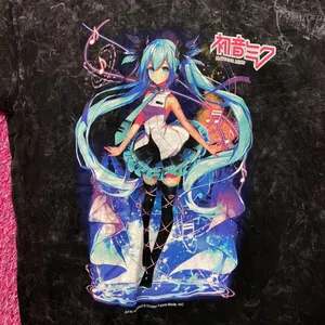 Hatsune Miku Vocaloids Virtual Anime Electropop Tee L thumbnail 2