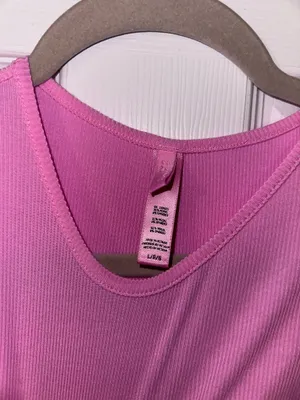 SKIMS Bubble Gum Pink ribbed Dress thumbnail 4