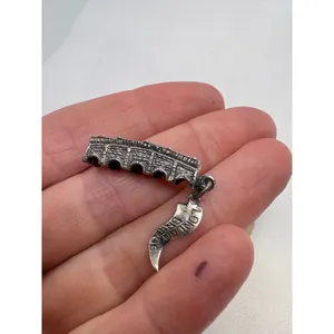 Vintage Sterling Silver London Bridge Charm 3.8g Travel Souvenir Pendant thumbnail 4
