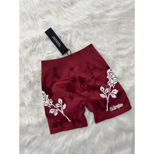 Civil Regime Blush Red Reaper Wash Kelly Seamless Shorts Size XS thumbnail 2