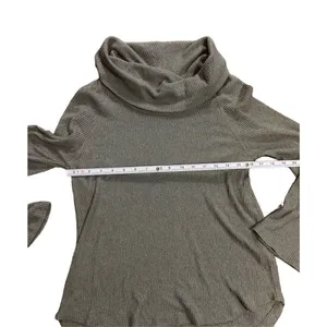 Anthropologie‎ Maeve Maurisa Cowlneck Thermal Sweater XS Olive green thumbnail 6