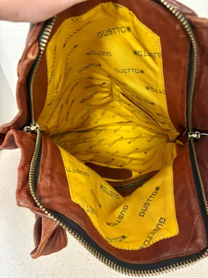 Vintage Gustto Leather Hobo Slouchy Shoulder Bag thumbnail 5