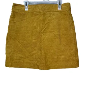 J.Crew Mercantile Tan Corduroy Mini Length Aline Skirt Womens Size 6‎ thumbnail 2