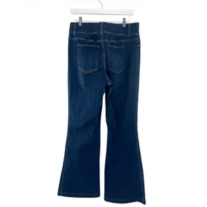 Spanx‎ Jeans Womens Blue Flared Denim Pull On High Rise Stretch 20327R est sz L thumbnail 3