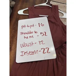 Latched Mama Nursing Jumpsuit Plum Burgundy Ribbed Sleeveless Wide Leg Small thumbnail 7