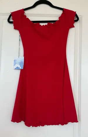 NWT Revolve Majorelle Ophelia Dress Red XS thumbnail 2