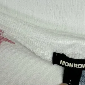 Monrow Womens Vneck Colorful Star Print Tshirt Sz Large Cotton thumbnail 7