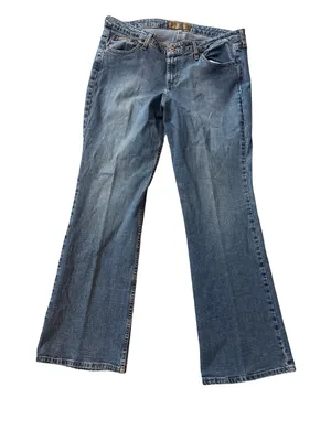 Classic Blue Wide-Leg Denim Jeans thumbnail 1