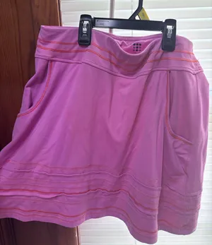 Title Nine Skort Athletic pink orange golf tennis thumbnail 1