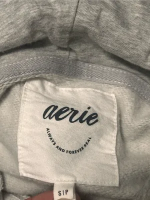 Aerie Travel Hoodie Oversized Gray Small thumbnail 8