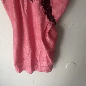 Victoria's Secret Vintage 90s Medium‎ Pink Satin Lace Floral Coquette Sleepwear thumbnail 3