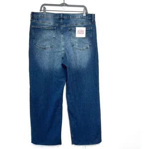 Celebrity Pink Jeans 21/35 Hi-Rise Relaxed Straight Raw‎ Hem Distressed Y2K 90s thumbnail 2