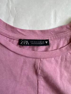 ZARA Crop Top Pink thumbnail 3