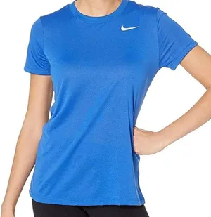 NEW Nike Women's Dry Legend Training T-Shirt in Blue, Size XS New with Tag thumbnail 1