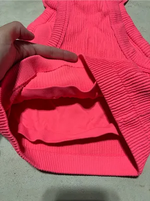 Aerie Hot Pink Ribbed tank Crop Top medium thumbnail 8
