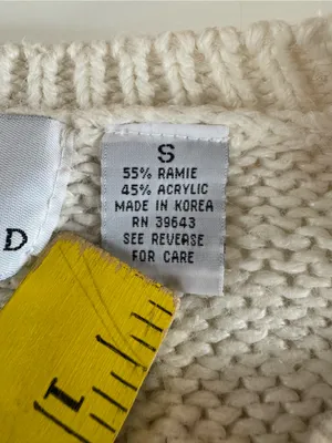 Vintage 90 Cape Cod Floral Patchwork Crewneck Sweater Pink Gray Embroidery thumbnail 5