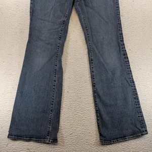 Gap Flare Stretch Jeans Womens‎ 10R Blue Medium Wash Denim Low Rise Flare Leg thumbnail 4