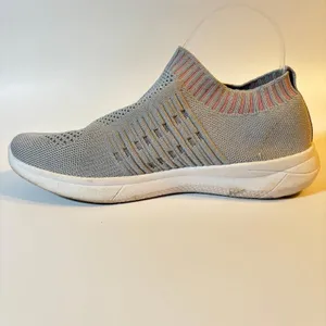 Danskin Womens Cheerful Gray Slip on Sneakers Workout Walking‎ Breathable Sz 9 thumbnail 6