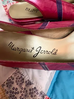 Margaret Jerrold Pink Leather Shoes Size 7.5 thumbnail 6