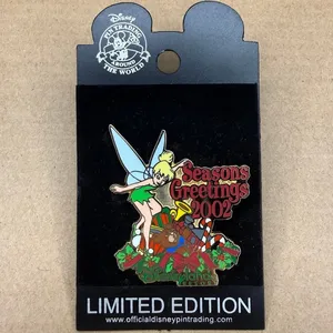 Disney Parks Peter Pan tinker bell seasons greetings 2002 LE 3500 pin thumbnail 2