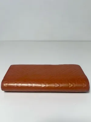Coach Vintage Clover Embossed Patent Leather Continental Flap Long Wallet thumbnail 7