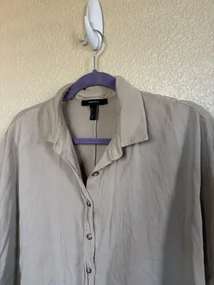 Forever 21 Beige Button Up thumbnail 3