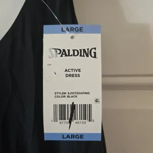 Spalding Active Dress Black Womens Large Athletic Tennis Workout Mini NWT Shorts thumbnail 4