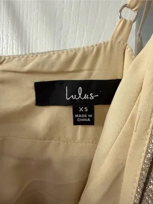 Lulu’s Gold Glitter A-Line Slip Dress thumbnail 3