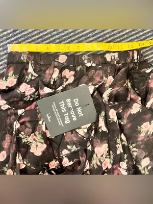 Lulu’s Carion Black Floral Ruffled Maxi Skirt thumbnail 7
