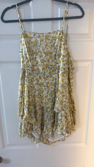 Floral romper Yellow Size M thumbnail 2