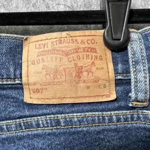 Levis Superlow Stretch 507 Jeans Dark Wash‎ Straight Leg Junior 9 L S 507-5585 thumbnail 9