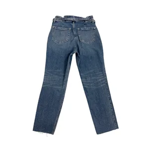 Hollister Jeans Curvy High Rise Mom Paperbag Boho Tie Waistband Size Women's 1 thumbnail 2