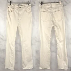 Abercrombie & Fitch 70s Vintage Flare Ultra High Rise Jeans Retro Cream 25 0 thumbnail 4