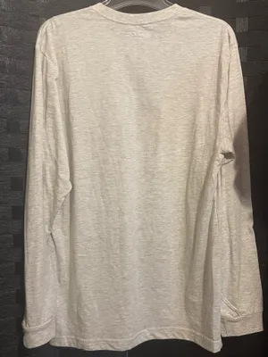 Rural King Vintage Logo Long Sleeve Tee Soft Beige Crew Neck Size medium thumbnail 7