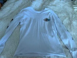 Billabong white long sleeve thumbnail 1